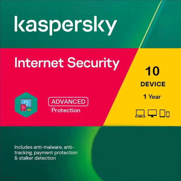 Kaspersky Internet Security 10 Devices 1 Year Windows/Mac/Android/iOS (Email Delivery)